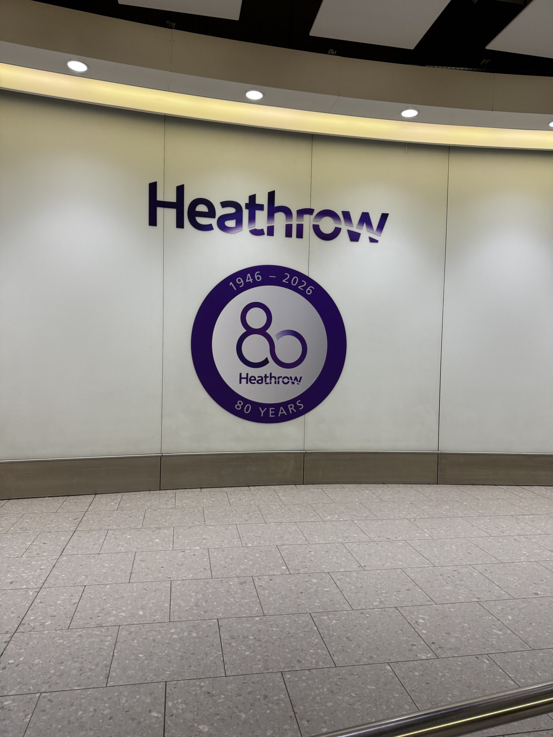 Heathrow Airport terminal sign