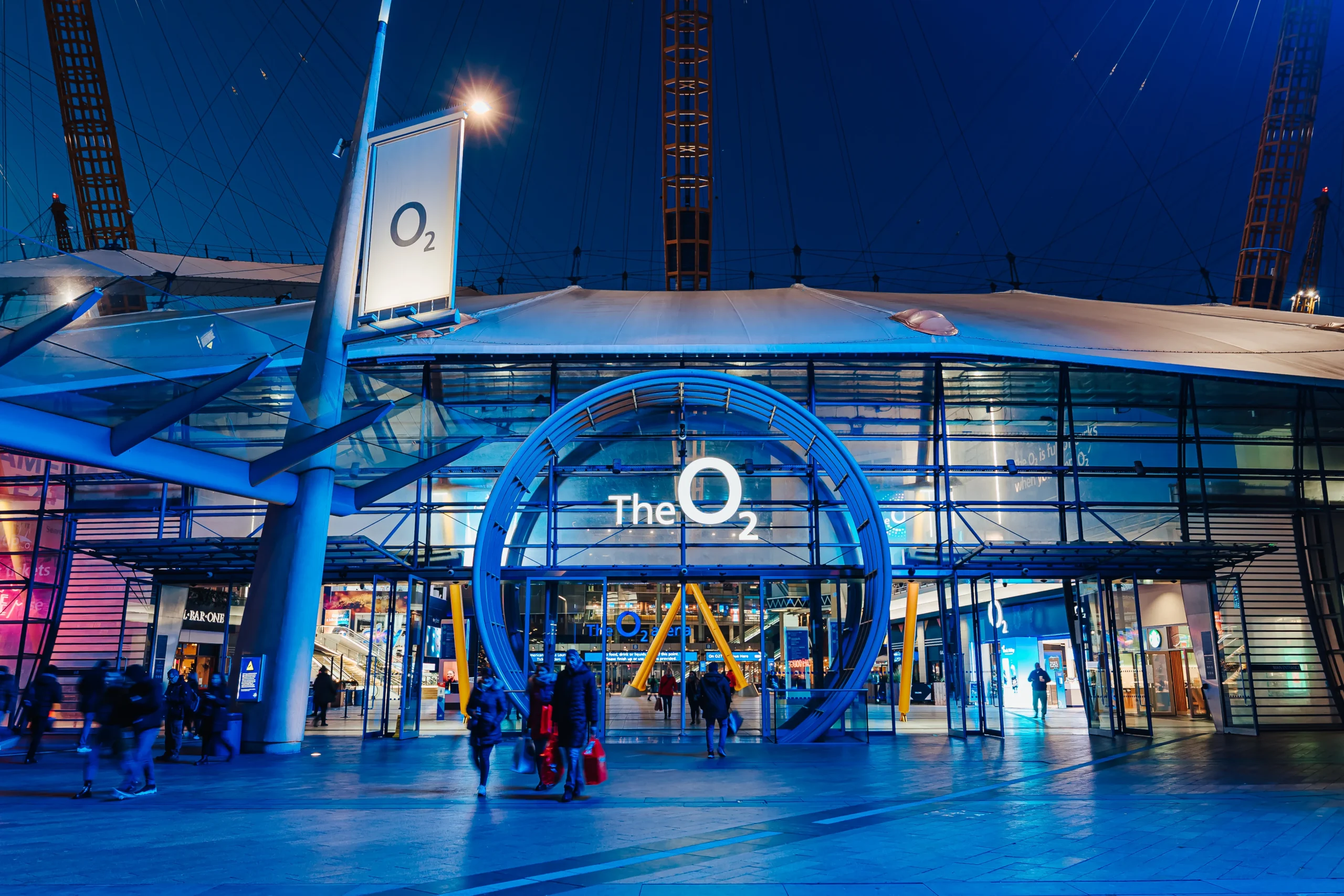 The O2 Arena London, a popular destination for Huntingdon to London taxi transfers.</p>
<p>